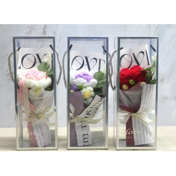 Nevamel Tekli El Örgüsü Gül Buketi