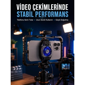 Nevamel® Telefon Soğutucu Fan Uzun Süreli Kullanım