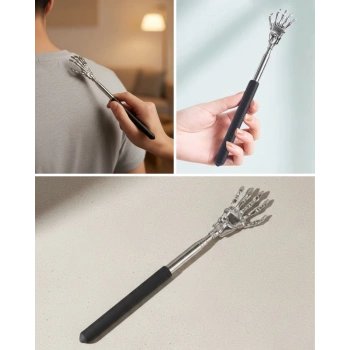 Nevamel® Teleskopik El Masaj ve Sırt Kaşıma Aleti Seyahat Dostu Kompakt Tasarım