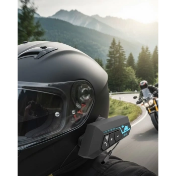 Nevamel® Telsiz Bluetooth Kask Kulaklık Handsfree Mikrofonlu