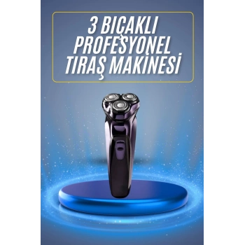 Nevamel Tıraş Makinesi Hassas Ciltlere Özel Döner Başlıklı Pürüzsüz Görünüm