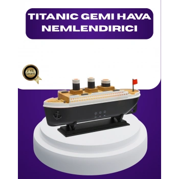 Nevamel® Titanik Gemi Tasarımlı LED Işıklı Hava Nemlendirici Buhar Efektli Oda Difüzörü