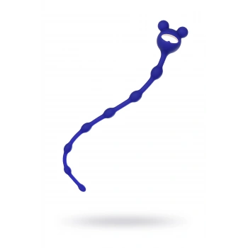 Nevamel® Todo Froggy Anal Zinciri, Silikon, Mavi, 27,4 Cm, Ø 1,4 Cm