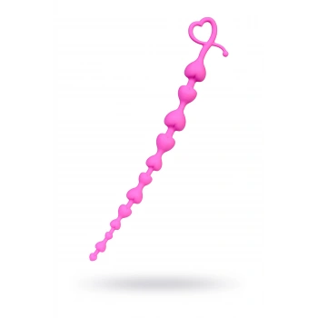Nevamel® Todo Long Sweety Anal Zinciri, Silikon, Pembe, 34 Cm, Ø 2,7 Cm