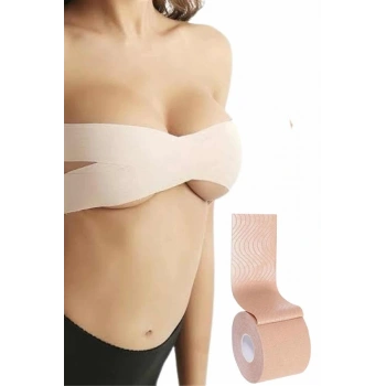 Nevamel Toparlayıcı Göğüs Bandı Şekillendirici Ten Rengine Uygun Esnek Hassas Ciltlere Uygun