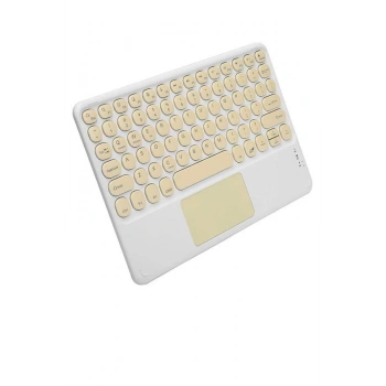 Nevamel Touchpad Uyumlu Bluetooth Klavye Slim Kablosuz Wifi Q Klavye