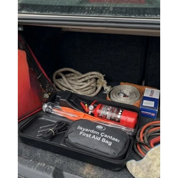 Nevamel® Trafik Seti Acil Durum Araç Güvenlik Kiti Yangın Tüpü ve Reflektörlü