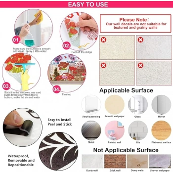 Nevamel Tropikal Bitkiler Duvar Stickerı Model A