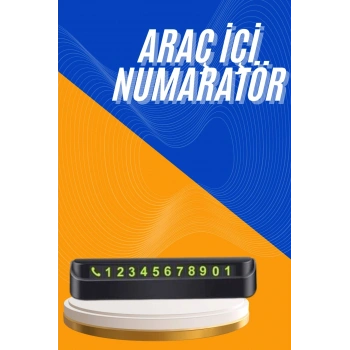 Nevamel Tüm Araçlara Uyumlu Araç Içi Park Numaratör Oto Araç Numaratör