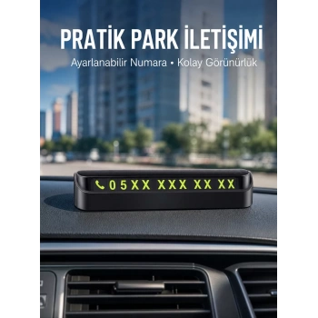Nevamel® Tüm Araçlara Uyumlu Araç Içi Park Numaratör Oto Araç Numaratör
