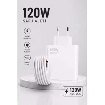 Nevamel® Turbo Hızlı Şarj Destekli 120W USB-C Şarj Seti