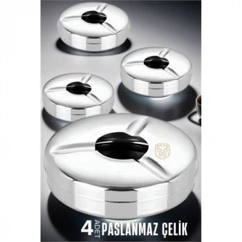 Nevamel® Turk 4 lü Set Çelik Küllük Vercher Design