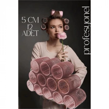 Nevamel® Turk 5 Cm Bigudi Saç Bigudisi Profesyonel 12 ADET