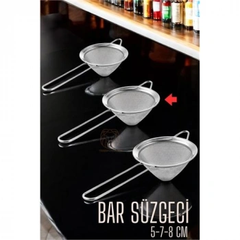 Nevamel® Turk Bar Süzgeci Bar Strainer 3 Boy Set 5 7 8 cm
