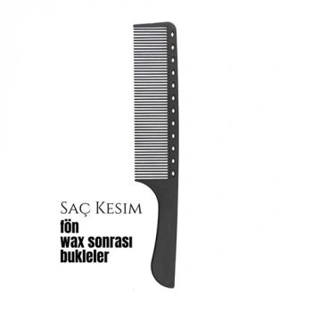 Nevamel® Turk Berber Kuaför Saç Kesim Bukleli Saç Fön Wax Sonrası Tarak