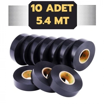 Nevamel® Turk Cinta 10 Adet Elektrik İzolasyon Bandı