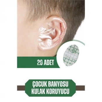 Nevamel® Turk Çocuk Banyo Kulak Koruyucu Su Geçirmez 20 Adet