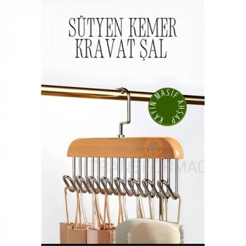 Nevamel® Turk Dolap İçi Askı Sütyen Şal Kravat Kemer Çanta 720103