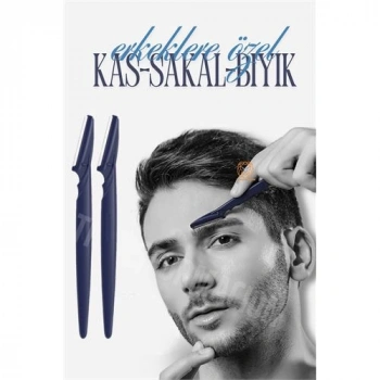 Nevamel® Turk Erkek Kaş Şekillendirme Tüy Alma Jileti 2 ADET