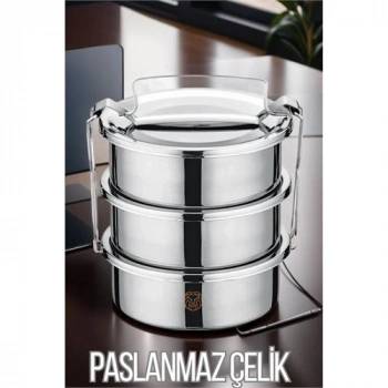 Nevamel® Turk Sefer Tası Paslanmaz Çelik Yemek Kabı 17 cm