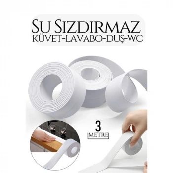 Nevamel® Turk Su Geçirmez Küvet Lavabo Duş Bandı 3 Metre Flexia Design
