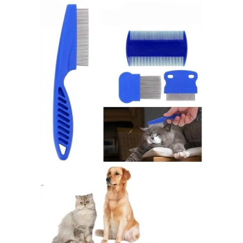 Nevamel Tüy Fırçası Bit Tarağı Seti Evcil Hayvan Tüy Toplayıcı Bit Pire Önleyici Tarak