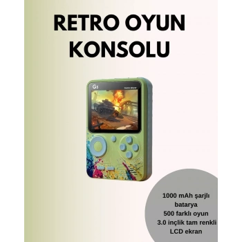 Nevamel® TV Bağlantılı 500 Oyunlu Mini Gameboy Konsol