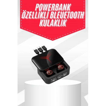 Nevamel Tws Powerbank Kutulu Dijital Göstergeli Bluetooth Kulaklık Kablosuz Kulakiçi Kulaklık