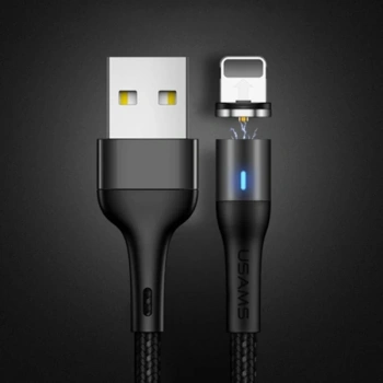 Nevamel Usams Mıknatıslı Başlık İPhone 14-13-12-11  usb Şarj Kablosu-(5775)