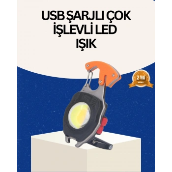 Nevamel USB Şarjlı Mini LED Anahtarlık Fener