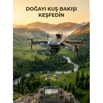 Nevamel® Uzaktan Kumandalı Çift Kameralı Hobi ve Fotoğraf Droneu
