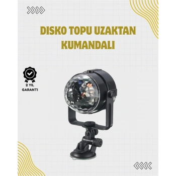 Nevamel Uzaktan Kumandalı Ses Kontrollü LED Disko Işığı - Parti ve Kulüpler İçin