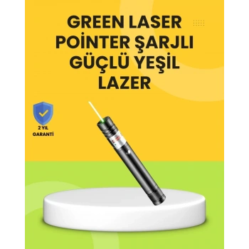 Nevamel® Uzun Mesafe Görünürlüklü Yeşil Lazer Pointer Şarjlı
