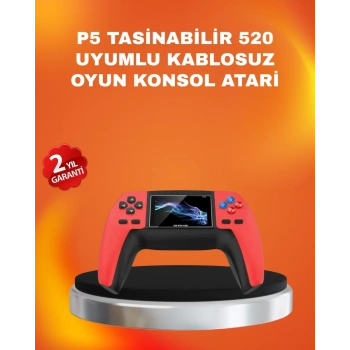 Nevamel® Uzun Pil Ömürlü 520 Oyunlu P5 Retro Konsol
