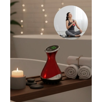 Nevamel® Vakumlu Isıtmalı Elektrikli Kupa Masaj Cihazı Derin Doku Rahatlatıcı