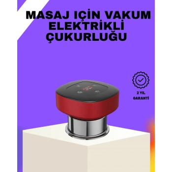 Nevamel® Vakumlu Masaj Aleti Çok Kademeli Emme Isıtmalı Ev Tipi Terapi