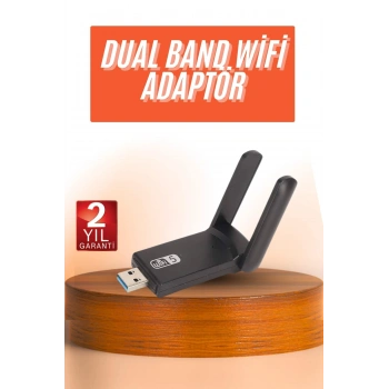 Nevamel Wifi Alıcı Dual Band Usb 3.0 Adaptör Kablosuz Windows 7/8/10/11