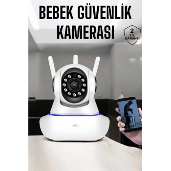 Nevamel Wifi Kamera Ev Kamerası Gece Görüşlü Kablosuz Bebek Izleme Kamerası