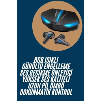 Nevamel Wireless Gaming Kulaklık Mikrofonlu Bluetooth Oyuncu Kulaklığı
