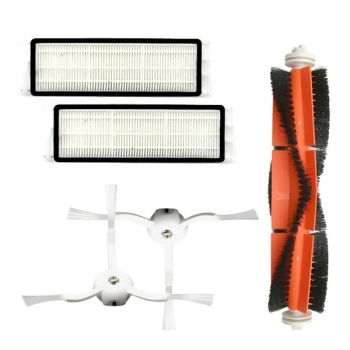 Nevamel Xiaomi Mi Robot Vakum 2 Roborock S50 S51 S5 Hepa Filtre + Yan Fırça Ana Fırça Için Toz Kutusu Set-(5775)