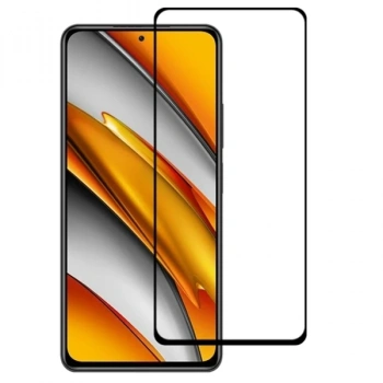 Nevamel Xiaomi Poco F3 Full Glue Full Kaplama Tempered Cam Ekran Koruyucu-(5775)