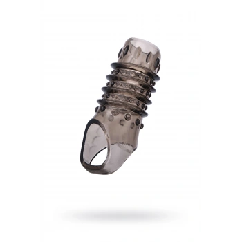 Nevamel® Xlover Penis Kılıfı, Tpe,Siyah Şeffaf, 10,5 Cm