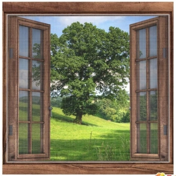 Nevamel Yapışkanlı Çift Kanat Sineklik