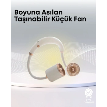 Nevamel® Yazlık Taşınabilir Sessiz Boyun Fanı 3 Kademe Hız Ayarlı