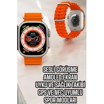 Nevamel Yeni Nesil Akıllı Saat Nabız Ölçer Sağlık Ölçer ve Kalori Ölçer Uyku Takibi NFC Özelliği