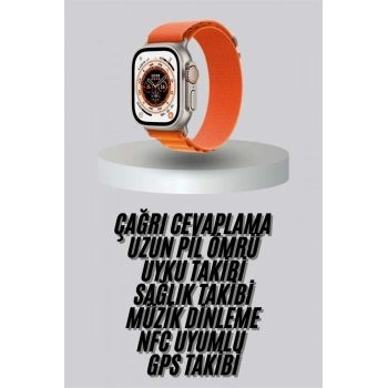 Nevamel Yeni Nesil Akıllı Saat Uyku ve Sağlık Takibi Titeşimli Sesli Arama Mesaj ve Bildirim Görme