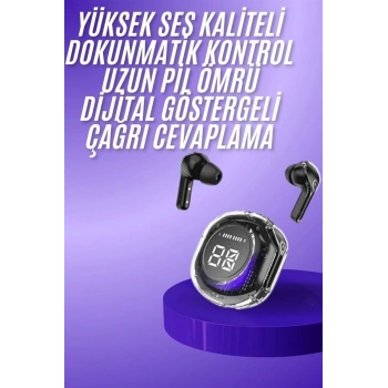 Nevamel Yeni Nesil Bluetooth Kulaklık Dijital Göstergeli Gaming Dokunmatik 5.3 Kablosuz