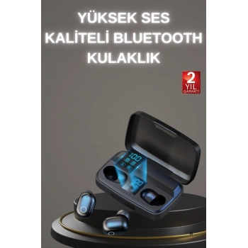 Nevamel Yeni Nesil TWS Kablosuz Kulaklık Güçlü Batarya Yüksek Kalite Bluetooth 5.0 ANC Özelliği