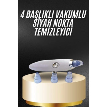 Nevamel Yeni Nesil Vakumlu Pilli Siyah Nokta ve Yüz Temizleme Cihazı 4 Başlıklı