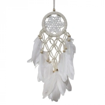 Nevamel Yıldız Motifli Ekru Renk Düş Kapanı Hediyelik Duvar Süsü